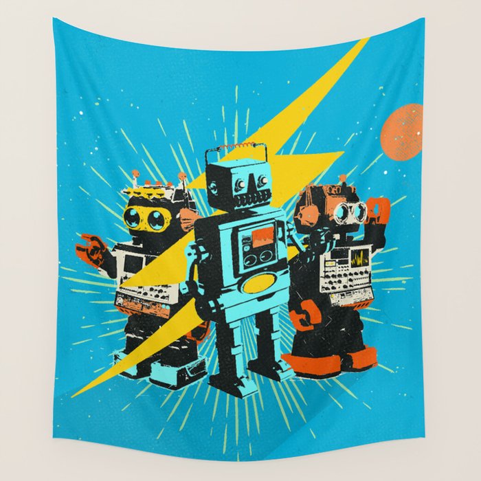 ROBOT WORLD Wall Tapestry Gallery Image 1