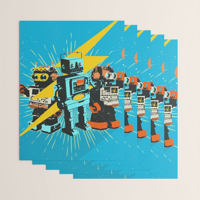 ROBOT WORLD Wrapping Paper Gallery Image 3