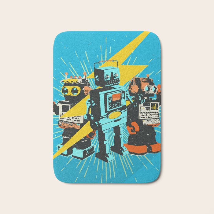 ROBOT WORLD Bath Mat Gallery Image 1