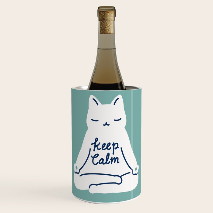 Keep Calm Cat Wine Chiller Gallery Image 1