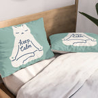 Keep Calm Cat Pillow Sham Gallery Image 2