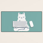 Keep Calm Cat Desk Mat Gallery Image 1