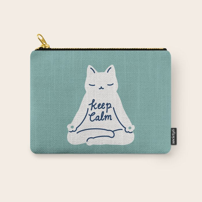 Keep Calm Cat Carry All Pouch Gallery Image 1