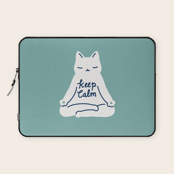 Keep Calm Cat Laptop Sleeve Gallery Image 1