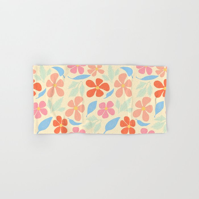 Tropical Vintage Flowers Bath Towel Gallery Image 1