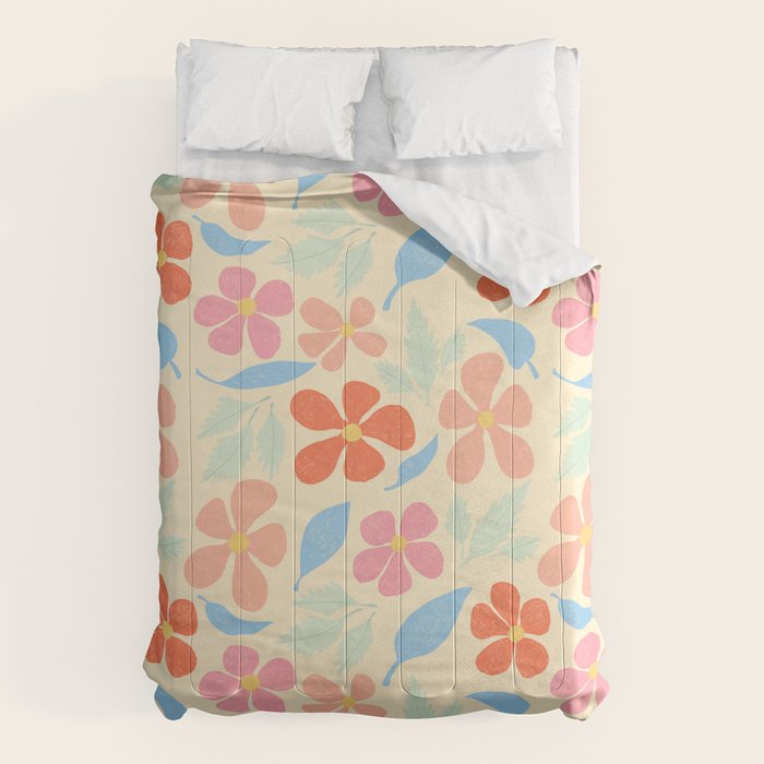 Tropical Vintage Flowers Comforter Gallery Image 6