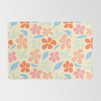Tropical Vintage Flowers Rug Gallery Image 2