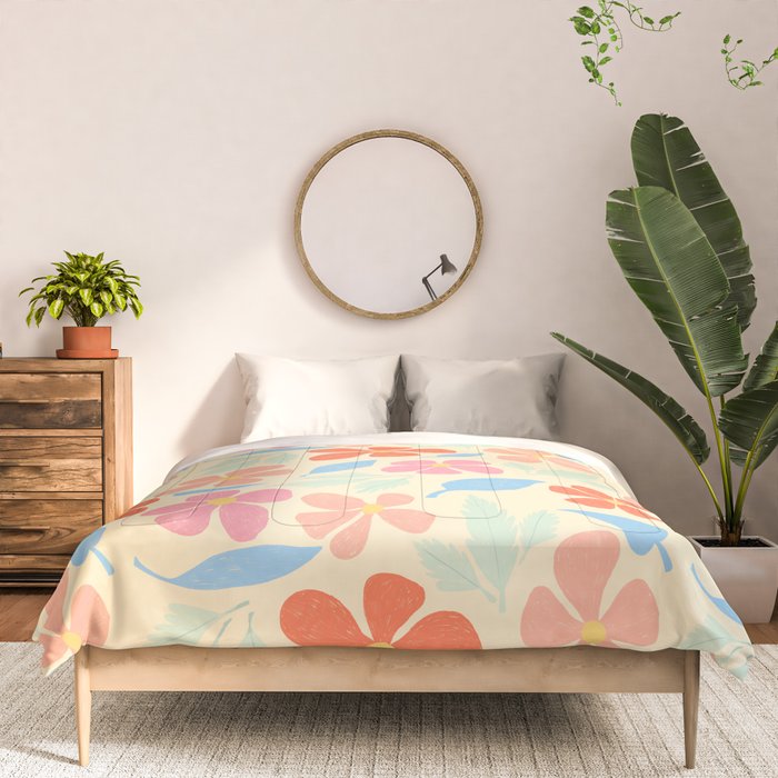 Tropical Vintage Flowers Comforter Gallery Image 3