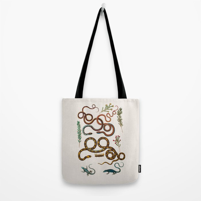 Albertus Seba Snakes And Lizards Tote Bag Gallery Image 2
