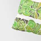 Tiki Totems - Green Pillow Sham Gallery Image 4
