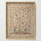 Ornate Kashmir Crewelwork Indian Palampore  Serving Tray Gallery Image 1