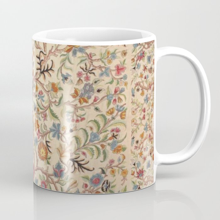 Ornate Kashmir Crewelwork Indian Palampore  Coffee Mug Gallery Image 1