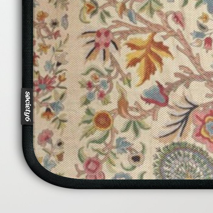 Ornate Kashmir Crewelwork Indian Palampore  Laptop Sleeve Gallery Image 3