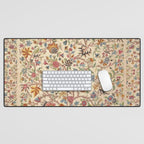 Ornate Kashmir Crewelwork Indian Palampore  Desk Mat Gallery Image 1