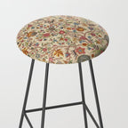 Ornate Kashmir Crewelwork Indian Palampore  Stool Gallery Image 2