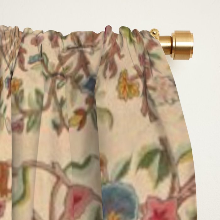 Ornate Kashmir Crewelwork Indian Palampore  Window Curtain Gallery Image 2