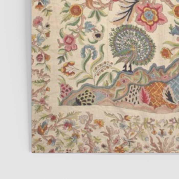 Ornate Kashmir Crewelwork Indian Palampore  Poster Gallery Image 3