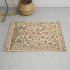 Ornate Kashmir Crewelwork Indian Palampore  Rug Gallery Image 1