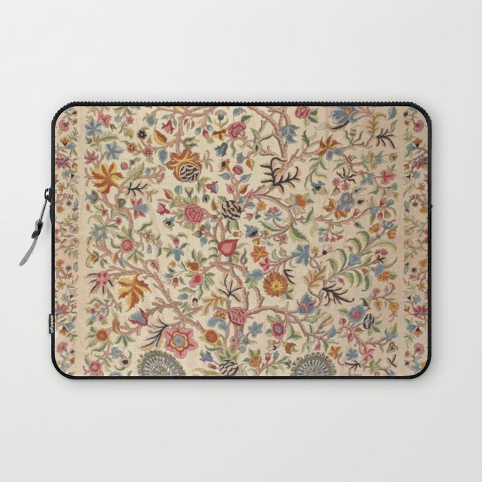 Ornate Kashmir Crewelwork Indian Palampore  Laptop Sleeve Gallery Image 1