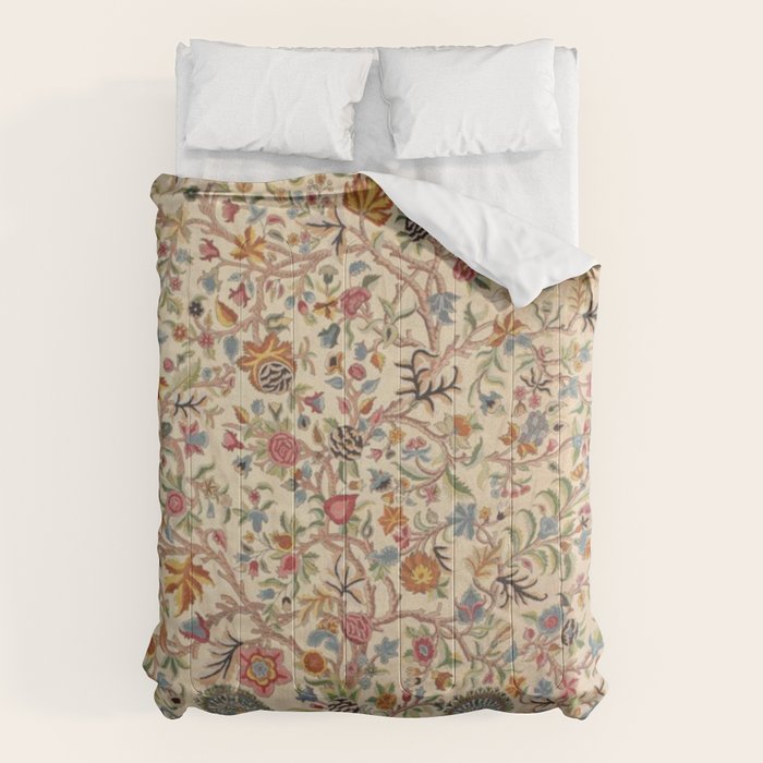 Ornate Kashmir Crewelwork Indian Palampore  Comforter Gallery Image 6