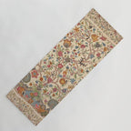 Ornate Kashmir Crewelwork Indian Palampore  Yoga Mat Gallery Image 1