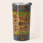 Hereke Vintage Persian Silk Rug Print Travel Mug Gallery Image 2