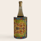 Hereke Vintage Persian Silk Rug Print Wine Chiller Gallery Image 3