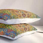 Hereke Vintage Persian Silk Rug Print Pillow Sham Gallery Image 3