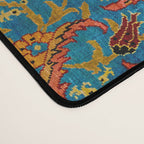 Hereke Vintage Persian Silk Rug Print Desk Mat Gallery Image 4