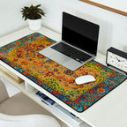 Hereke Vintage Persian Silk Rug Print Desk Mat Gallery Image 2