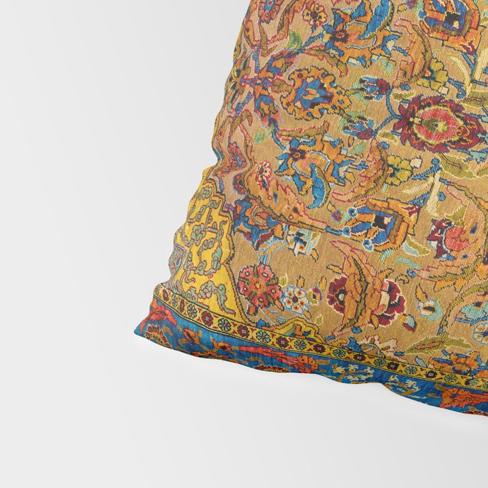 Hereke Vintage Persian Silk Rug Print Pillow Sham Gallery Image 4