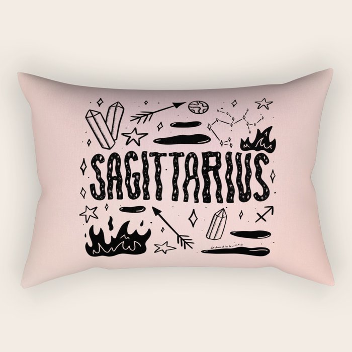 Celestial Sagittarius Rectangular Pillow Gallery Image 2