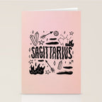 Celestial Sagittarius Stationery Card Gallery Image 2