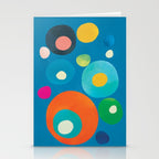 Mid-Century Abstract Balance 14 Stationery Card Gallery Image 2