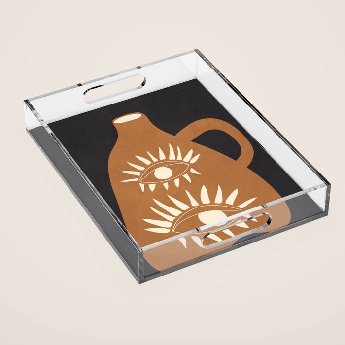 Modern Abstract Vase 1 Acrylic Tray Gallery Image 1