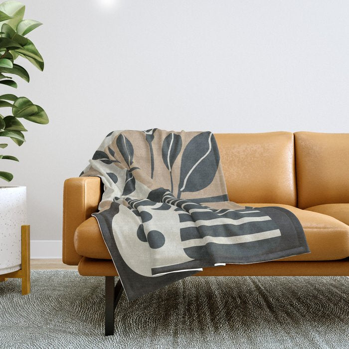 Teapot Garden 8 Throw Blanket Gallery Image 1