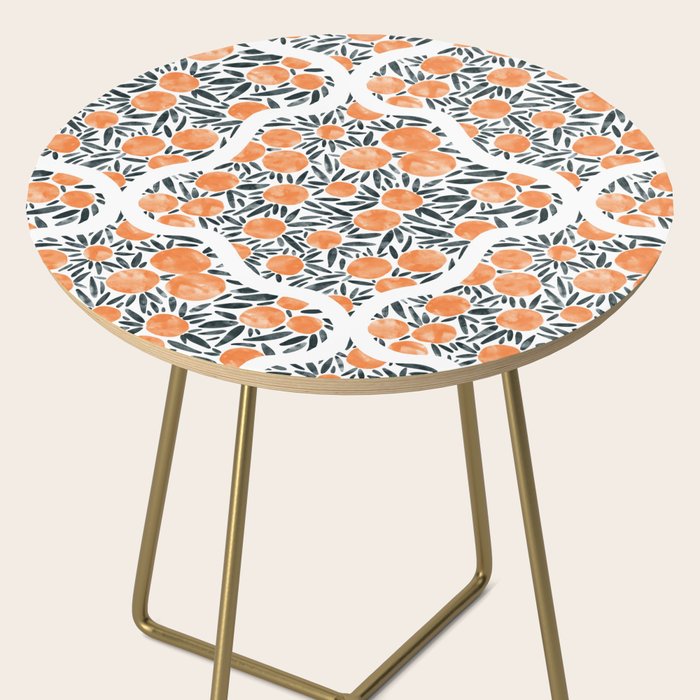 Tangerine Lattice Dreams Side Table Gallery Image 2