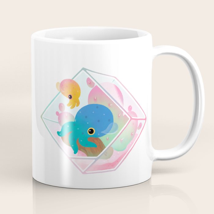 Ocean terrarium - Bobtail squids Coffee Mug Gallery Image 1