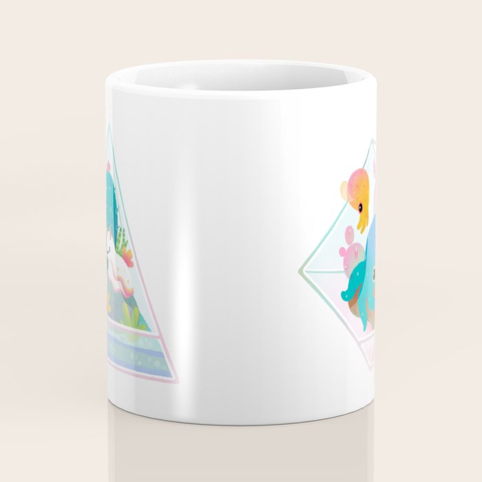 Ocean terrarium - Bobtail squids Coffee Mug Gallery Image 4