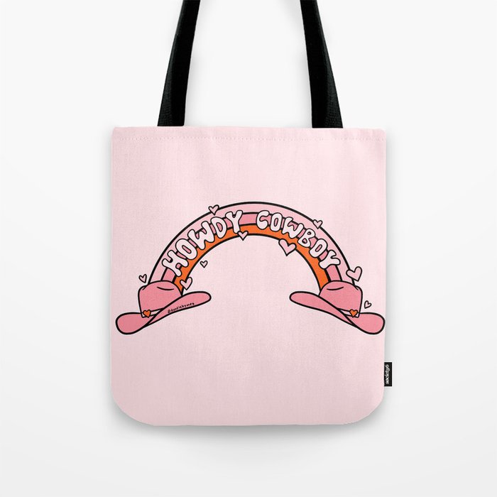 Howdy Cowboy Tote Bag Gallery Image 1