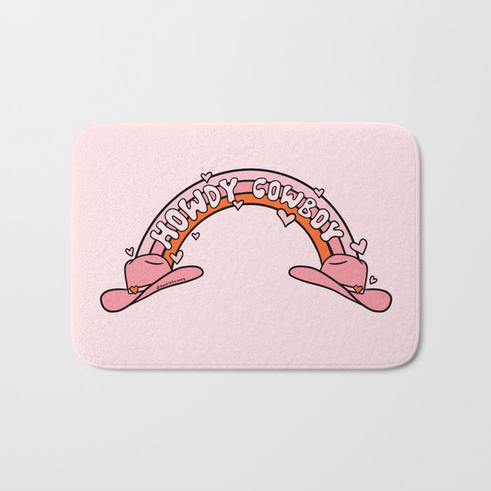 Howdy Cowboy Bath Mat Gallery Image 1