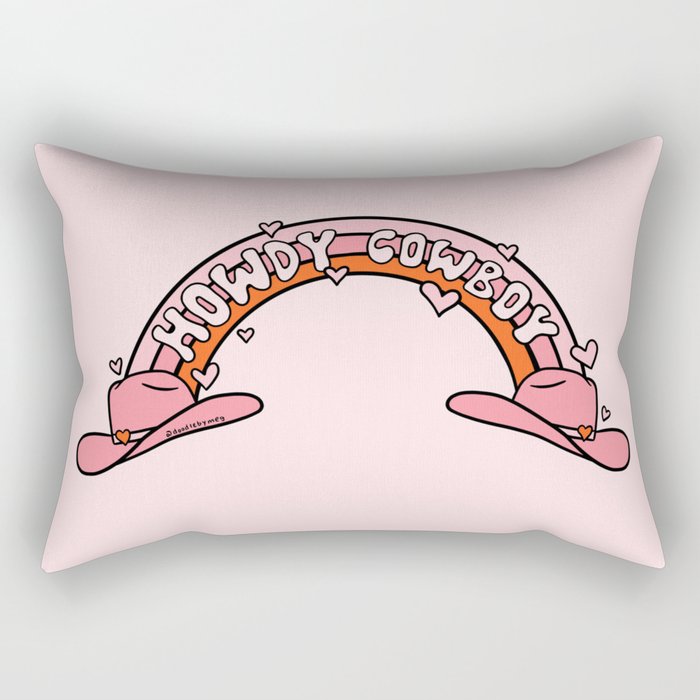 Howdy Cowboy Rectangular Pillow Gallery Image 1