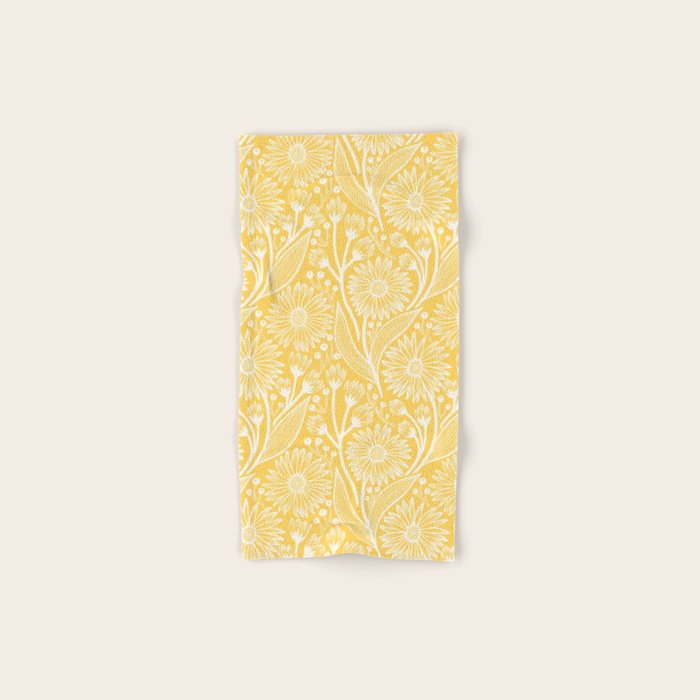 Sunshine Yellow Coneflowers Bath Towel Gallery Image 1
