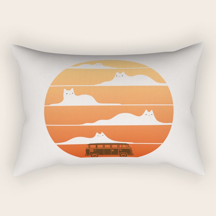 Cat Landscape 106 Rectangular Pillow Gallery Image 2