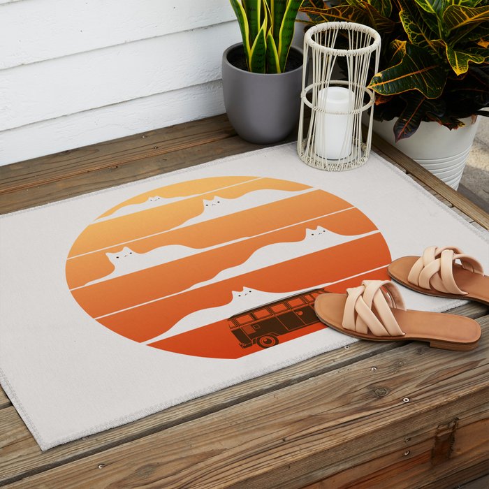 Cat Landscape 106 Outdoor Rug Gallery Image 2