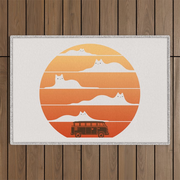 Cat Landscape 106 Outdoor Rug Gallery Image 1