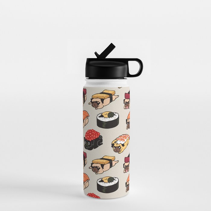 Sushi Pug Water Bottle Gallery Image 1
