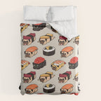 Sushi Pug Duvet Cover Gallery Image 6