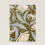 Vintage Botanica Olive Bronze - Heritage Revival Floral  Stationery Card Gallery Image 2