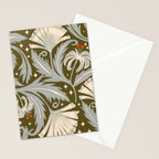 Vintage Botanica Olive Bronze - Heritage Revival Floral  Stationery Card Gallery Image 2